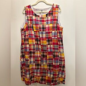 Kiel James Patrick’s Summer Soirée Indian Madras Patchwork Plaid Dress